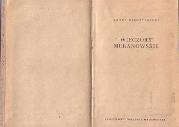 (8700) WIECZORY MURANOWSKIE – ARTUR MIĘDZYRZECKI