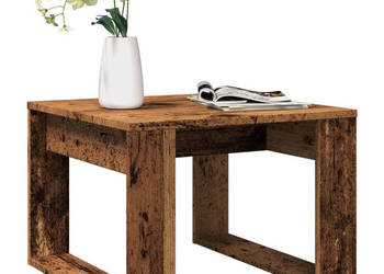 Stolik boczny kolor starego drewna 50x50x35 cm WM-856688