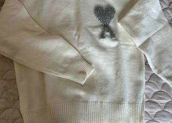 Golf biały rozmiar M wełna