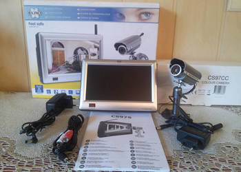 Monitor kolor LCD + KAMERA, Zestaw ELRO CS97S