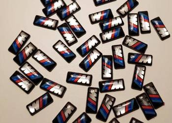 NOWY mały znaczek logo M Power mpower 7x15mm 5 sztuk