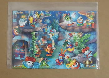 Unikat! Kompletne Puzzle Kinder Ferrero - Das KukoMons + Ulotki BPZ Vintage
