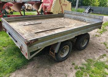 Przyczepa samochodowa tandem 2 osiowa idealna pod maszyny budowlane dmc2700