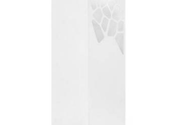 vidaXL Stojak na parasole, design w kamyki, stalowy, biały(SKU:246799)