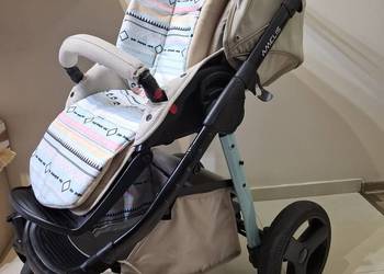 Zadbany Amelis Hugo duży wózek spacerowy dziecka akcesoria dodatki