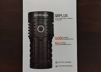 Nowa latarka sofirn q8 plus 16000 lumenów