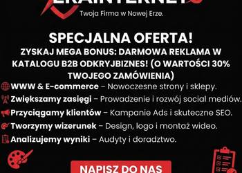 Tworzymy Strony WWW, Sklepy, Logo i Reklamy. Marketing w jednym miejscu.