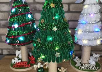 Choinka święta dekoracja rękodzieło