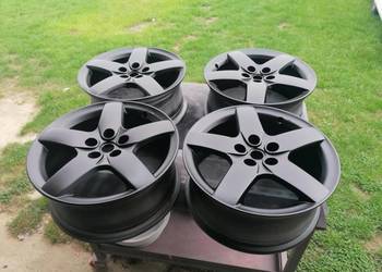 Oryginalne Felgi Aluminiowe Peugeot 17 Cali 5x108 po renowacji czarny mat