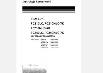 Komatsu PC230NHD-7K PC240LC PC240NLC-7K instrukcja DTR PL