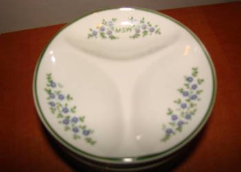 Lubiana trójdzielny talerzyk MSW PRL