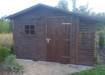 Domek ogrodowy, narzędziowy 3x3 z drewutnią 0,6m montaż w cenie