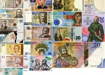 Zestaw 17 Banknot Granica 1050 Chrzest Długosz Legionów Chrobry Piłsudski