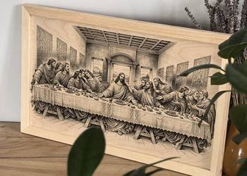 Ostatnia Wieczerza – grawerowany obraz na drewnie