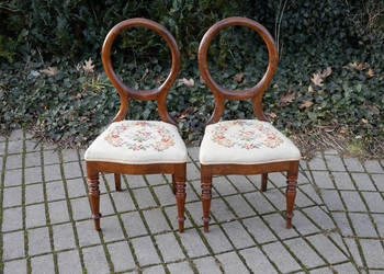 Para krzeseł krzesła Ludwik mini do renowacji