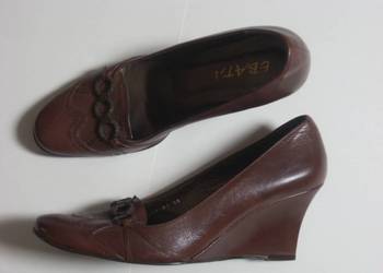 EBATA czółenka Skórzane Buty Skóra NOWE 39 40