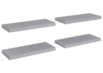 Półki ścienne 4 szt. szare 60x235x38 cm MDF WM-323855