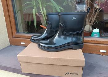 Gumowce/ kalosze botki damskie firmy Martes w kolorze czarnym, rozmiar 38