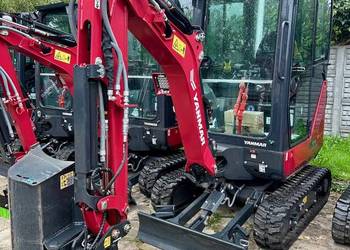 Nowa minikoparka YANMAR SV17VT z głowicą POWERTILT i szybk. HYDRAULICZNYM