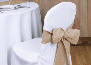 Pokrowiec na krzesło Biały satyna Banquet satin 298 sztuk