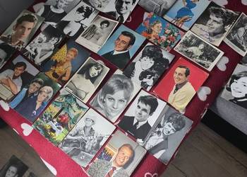 Unikatowy Zestaw Pocztówek Vintage Lata 50/60 – Gwiazdy Kina i Estrady (UFA