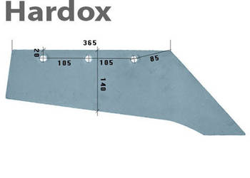 Lemiesz HARDOX 3333810/P M22SR M20SR MS2NR do pługa LEMKEN