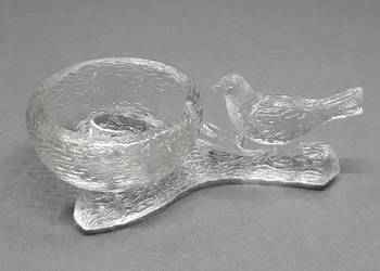 Szklana "solniczka" Vintage