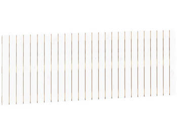 Wezgłowie łóżka białe 166x3x60 cm lite drewno sosnowe WM-824859