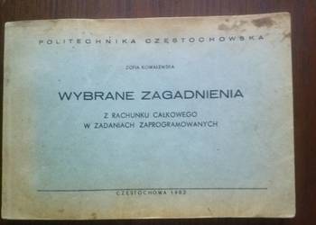 Wybrane zagad. z rachun. całko. w zada. zaprogra.,Kowalewska