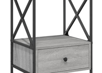 Stolik nocny szary dąb sonoma 50x41x65 cm WM-826089