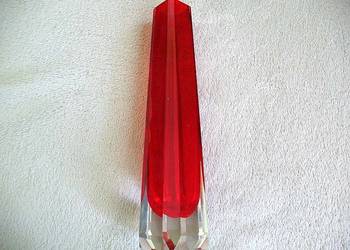 Wazon - Ręczna robota - dmuchane szkło barwione - 21 x 5 cm Murano