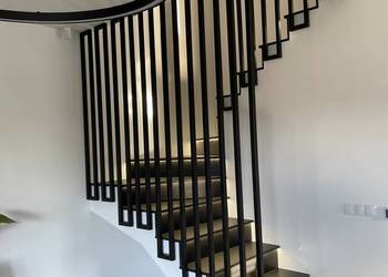 Balustrady loft, barierka stalowa harfa industrial