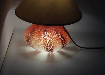 Kultowa Lampa Grzybek PRL | Szkło Artystyczne | Vintage Design