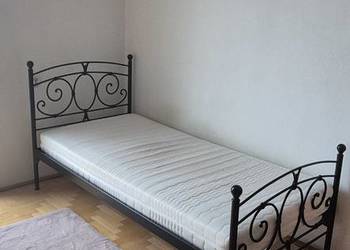 Metalowe łóżko 90x200 jednoosobowe + materac