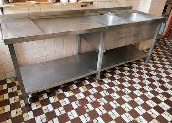 Zlew 2komorowy ; 220x70x85, komora 50x50x25
