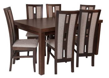 Zestaw 8 stół + krzesła