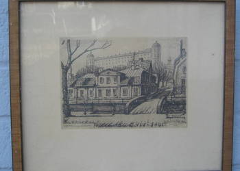 Litografia Ellis Wallin 1923 r. Oryginał