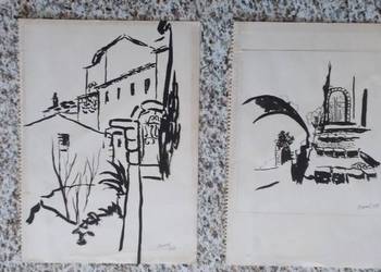 OBRAZ  MALARZ  ARTYSTA  AKWARELA MALARSTWO  SEVEK(1918-1994