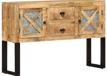 Szafka 110x30x74 cm surowe drewno mango WM-328275