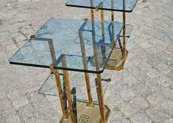 *DESIGN, 2 stoliki, projekt Petera Ghyczy, model T18, lata 70* transport