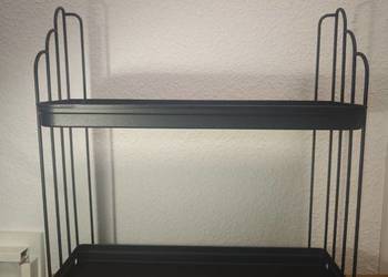 Półka Ikea Apotekare stalowa czarna 49,5x17,5x52 cm używana
