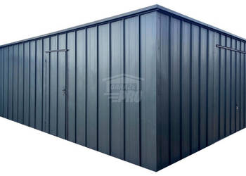 Garaż blaszany 6x8 brama uchylna drzwi blacha na rąbek dach GP646