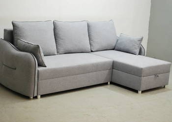 NAS DESIGN NOWOCZESNY NAROŻNIK z f.spania + pojem