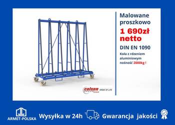 Wózek da transportu szkła/ okien/ szyb