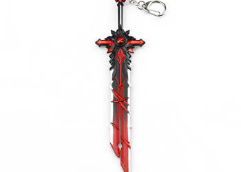 Broken Wolf's Gravestone | Metal | 22 cm | Brelok | Genshin Impact