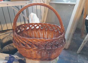 Fajny Kosz wiklinowy na zakupy klasyczny Ażur wegnę