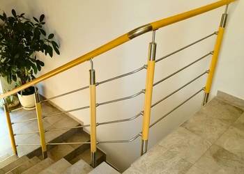 Balustrada Systemowa na Schody Wewnętrzne - Przekrój Okrągły - Kompletna B…