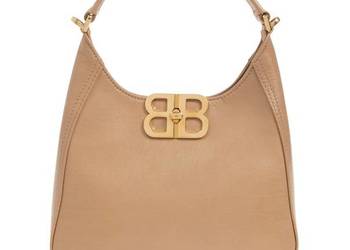 Torebka na ramię beżowa BB Soft typu hobo