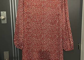 Tu sukienka modny wzór groszki bordo hit blog roz.46