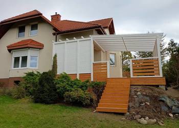 Taras drewniany, zadaszenie tarasu, altana, pergola Mielec